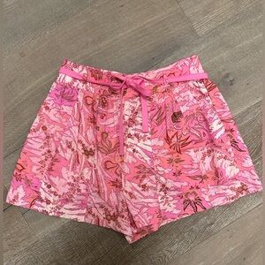 Ulla Johnson Pink Floral Shorts Size 4